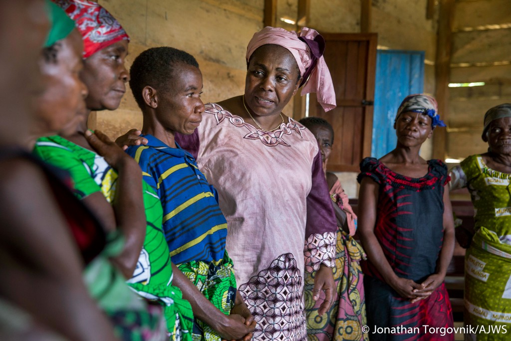 BENI, DEMOCRATIC REPUBLIC OF CONGO - OCTOBER 12, 2015: Julienne Lusange visiting beneficiaries of her organization SOFEPADI October 12, 2015 in Beni, Dmecratic Republic of Congo. (Photo by Jonathan Torgovnik)
