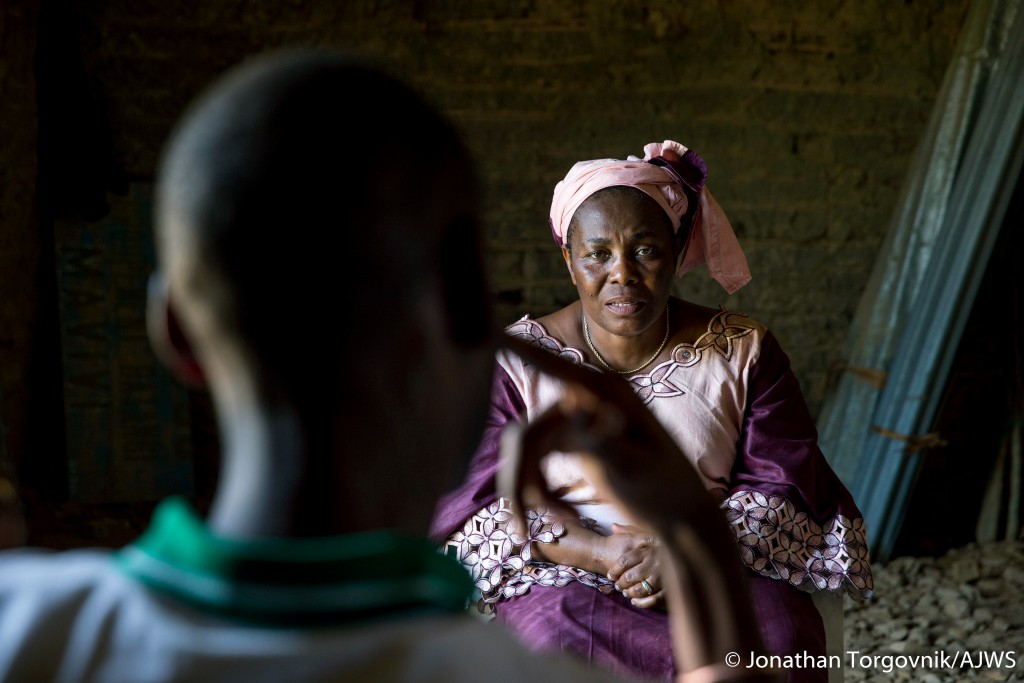 BENI, DEMOCRATIC REPUBLIC OF CONGO - OCTOBER 12, 2015: Julienne Lusange visiting beneficiaries of her organization SOFEPADI October 12, 2015 in Beni, Dmecratic Republic of Congo. (Photo by Jonathan Torgovnik)
